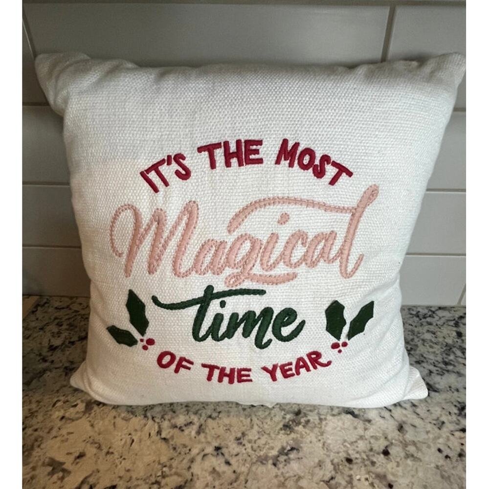 Threshold It's the Most Magical Time of the Year Christmas Pillow Target